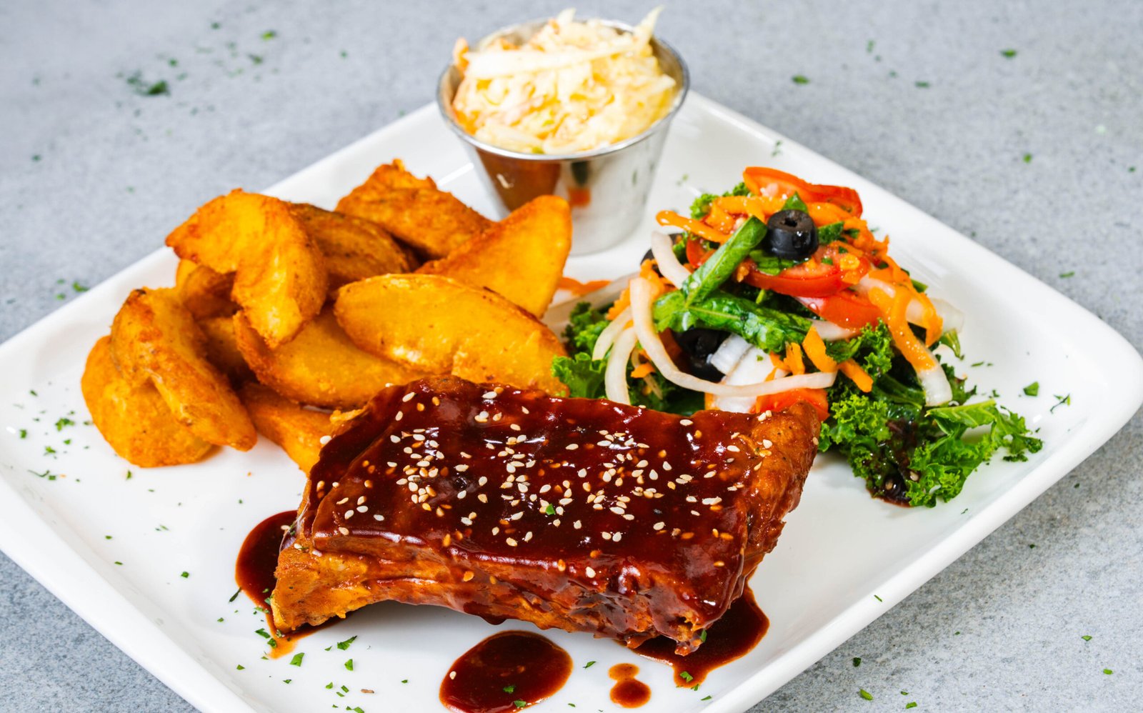 BBQ Costillas / BBQ Pork Ribs