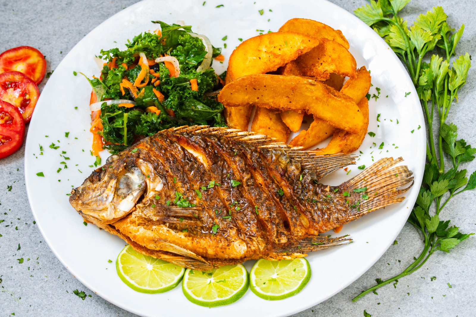 Mojarra Frita entera | Whole fried fish