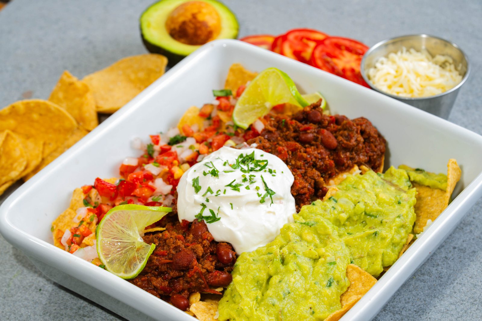 Nachos o Papas con Chilli con Carne