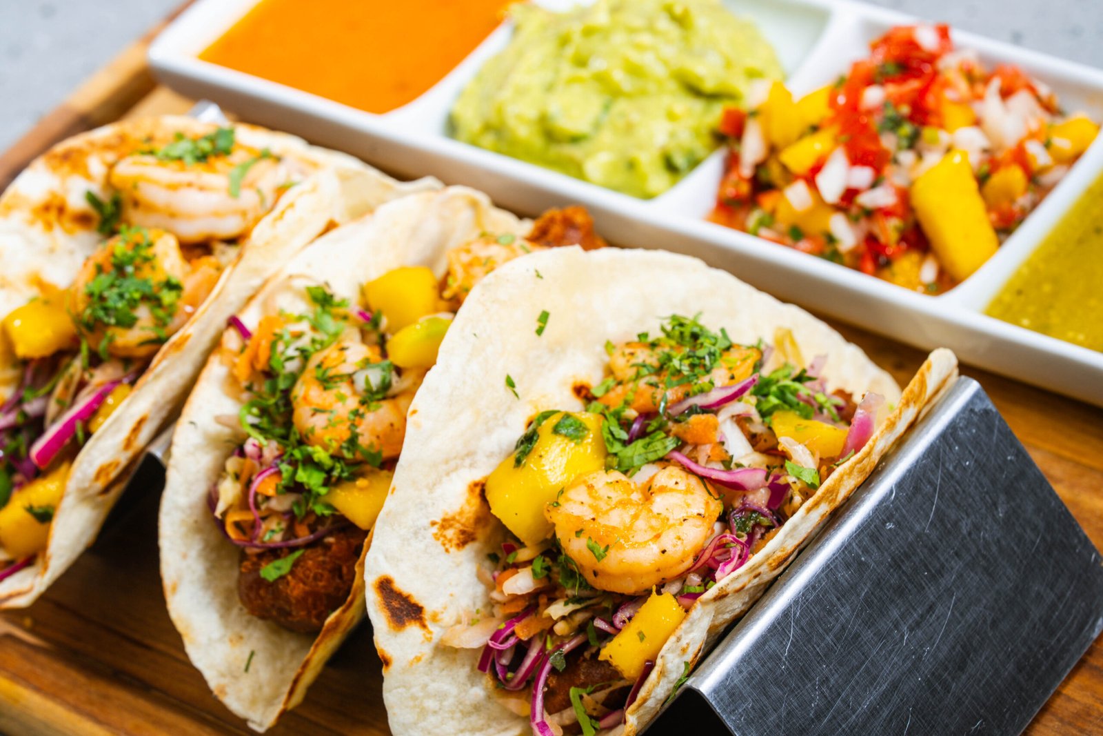 Tacos de mariscos al estilo Caribe | Carribean style seafood tacos